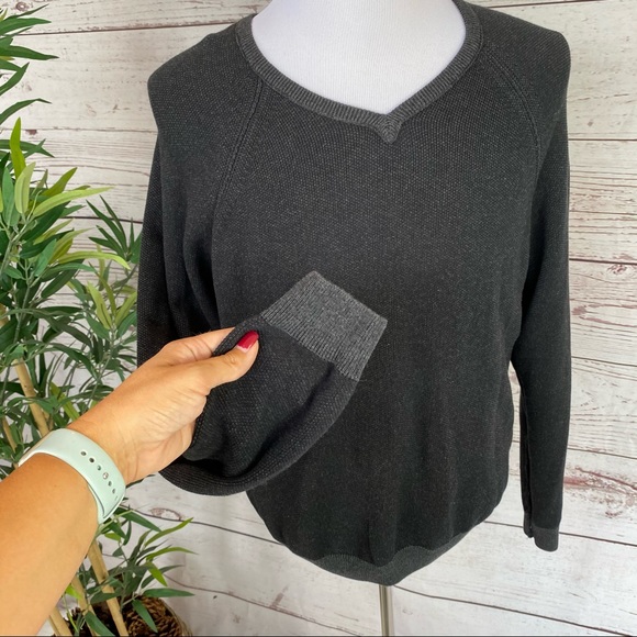 🌴TAILOR VINTAGE REVERSIBLE BIRDSEYE SWEATER NWT - Picture 9 of 10